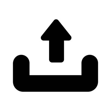 Veri gönderme ya da gönderme dosyasını temsil eden bir gönderme oku