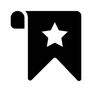 Kaydedilmiş ögeleri veya favorileri temsil eden bir yıldız yer imi