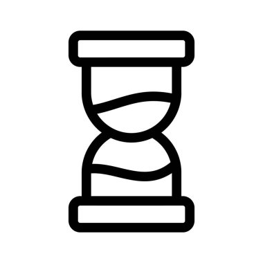 Zaman geçişini, teslim tarihini ya da beklemeyi temsil eden kum saati