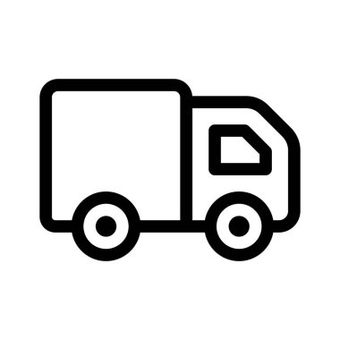 Sevkiyat, lojistik veya ulaşımı temsil eden bir dağıtım kamyonu simgesi