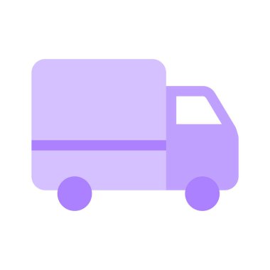 Sevkiyat, lojistik veya ulaşımı temsil eden bir dağıtım kamyonu simgesi