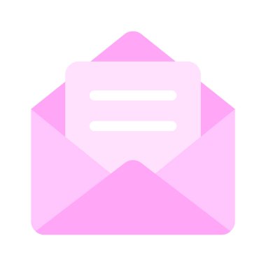 E- posta veya posta vektörünü temsil eden bir belge içeren bir zarf