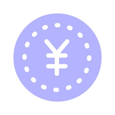 Para veya finansı temsil eden, para birimi sembolü içeren bir sikke simgesi