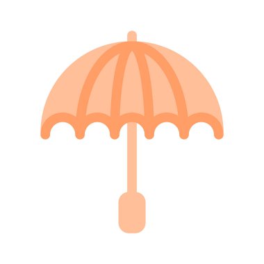 Korunmayı, yağmuru veya hava durumunu simgeleyen basit bir şemsiye simgesi