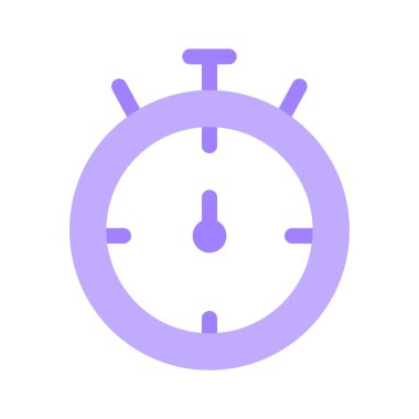 Stopwatch vektörü zamanı, geri sayımı veya izleme faaliyetlerini simgeler