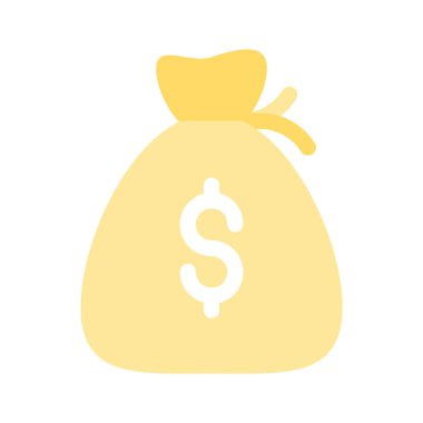 Zenginliği, tasarrufu veya karı simgeleyen bir para çantası simgesi