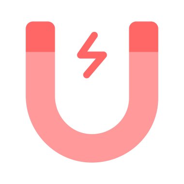 Çekim veya manyetik kuvveti sembolize eden bir mıknatıs simgesi