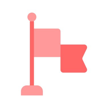 Bir hedef, kilometre taşı veya başarıyı temsil eden bir bayrak simgesi