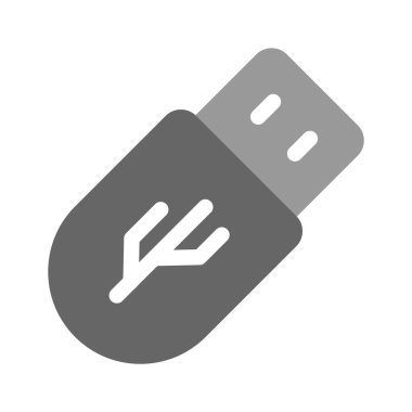 Veri depolama ya da teknoloji simgesini simgeleyen bir USB sürücüsü