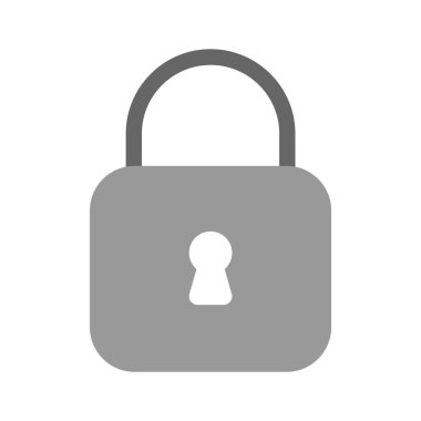 Güvenliği, mahremiyeti veya korumayı simgeleyen bir kilit simgesi