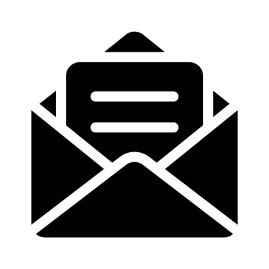 E- posta veya posta vektörünü temsil eden bir belge içeren bir zarf