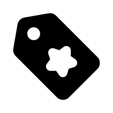 Özel anlaşmaları veya özelleştirilmiş ögeler vektör tasarımını sembolize eden bir yıldız etiketi