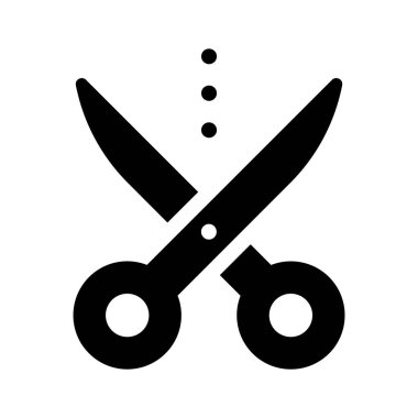 Bu güzel tasarlanmış makas simgesini moda tarzında yakala