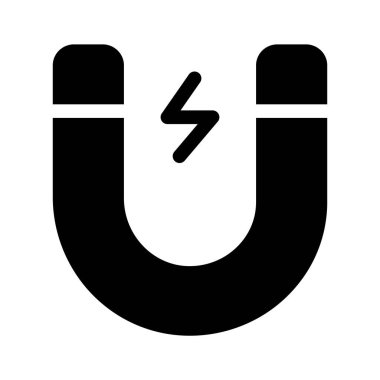 Çekim veya manyetik kuvveti sembolize eden bir mıknatıs simgesi