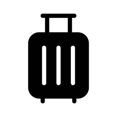 Seyahat, bagaj veya tatili temsil eden bir bavul simgesi