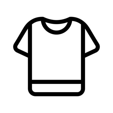 Giysileri, modayı veya perakendeciyi simgeleyen basit bir tişört simgesi
