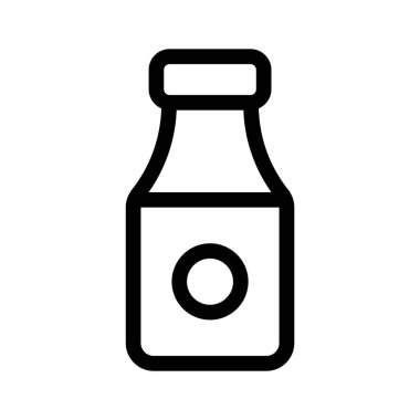 İçecekleri, suyu ya da içeceği temsil eden küçük bir içecek şişesi simgesi