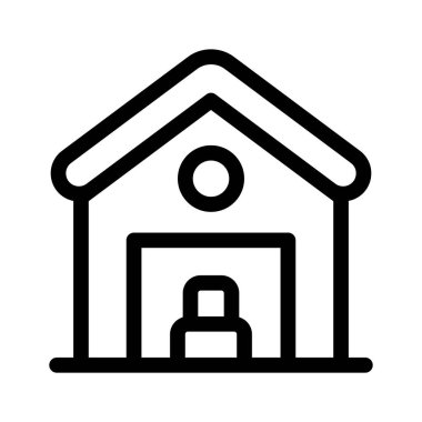 Mal depolama, depo vektör tasarımı için bina