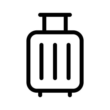 Seyahat, bagaj veya tatili temsil eden bir bavul simgesi