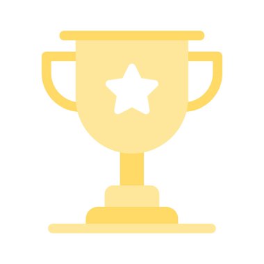 Başarı, ödül veya yarışma zaferini temsil eden kupa vektörü