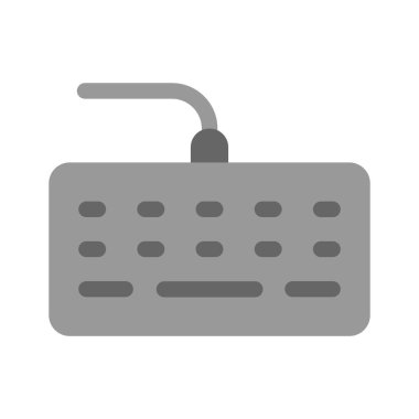 Daktilo, girdi veya bilgisayar kullanımını temsil eden basit bir klavye simgesi