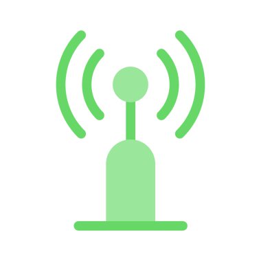 Geniş bant ağ anten simgesi tasarımı, premium vektör