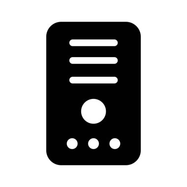 Merkezi işlem birimi vektör tasarımı, simge kullanmaya hazır