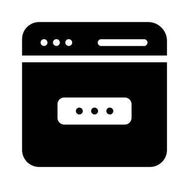 Güvenli web sitesinin modern tarzda simgesi, web güvenlik vektörü tasarımı