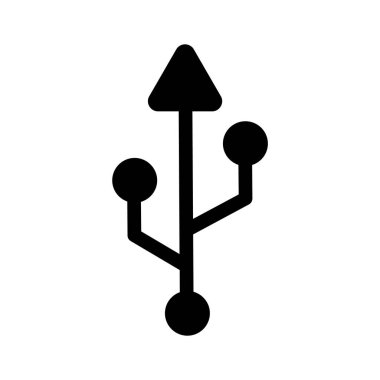 Aygıtları bağlamak ya da veri aktarmak için kullanılan bir USB konnektörü