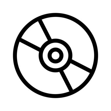 Modern tarzda kompakt diskin modern bir simgesi