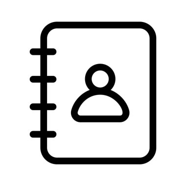 Kişileri, bilgileri veya kayıtları sembolize eden bir dizüstü bilgisayar vektörü