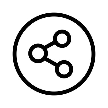 Modern biçimdeki vektör simgesi tasarımını, kullanıcı arayüzü simgesini paylaş