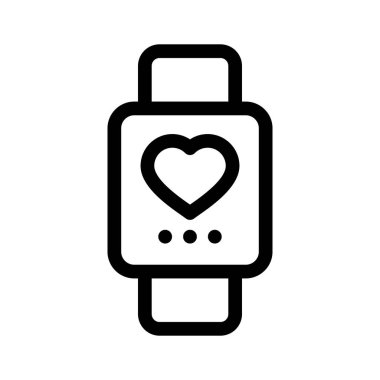 Smartwatch sembolü sağlık takibi ve bildirimler için giyilebilir teknolojiyi temsil ediyor
