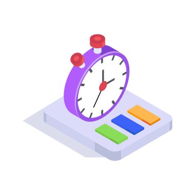 Görev sürelerini ve zaman yönetimini izlemek için bir kronometre