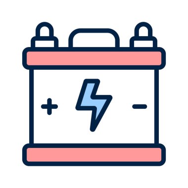 Moda tarzında yaratıcı bir pil tasarımı simgesi