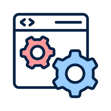 Web sitesi ayarlarının konsept simgesini gösteren çark