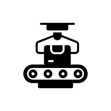 Robot taşıyıcı, yapay zeka üretim vektör tasarımı