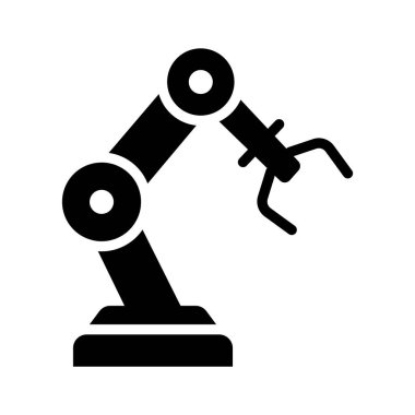 Otomatik imalatı ve endüstriyel sanayiyi sembolize eden bir robot kolu