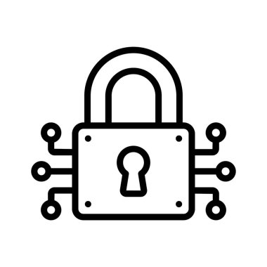 Siber güvenlik yoluyla veri ve sistemlerin korunması, simge kullanmaya hazır