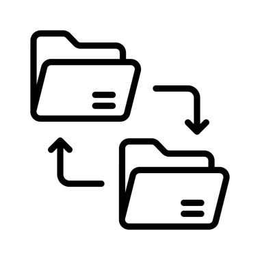 Otomatik dosya aktarım vektör tasarımı, vektör kullanmaya hazır