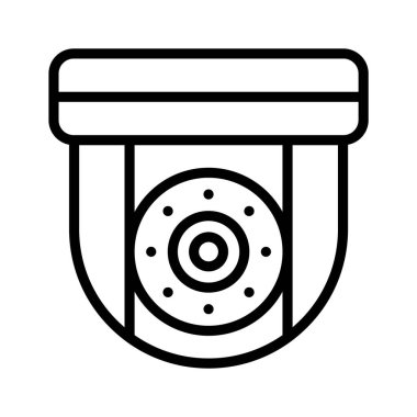 Güvenlik kamerası simgesi olan CCTV 'nin bu premium vektörünü indir