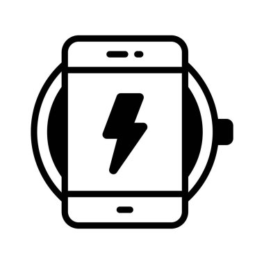 Modern tarzda kablosuz şarj cihazının şu inanılmaz ikonuna bir bakın.