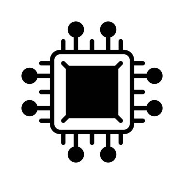 ai işlemci, mikroişlemci vektörünün bu eşsiz simgesini indir