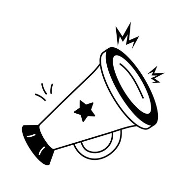 Spor müsabakaları sırasında tezahürat yapmak veya duyuru yapmak için megafon