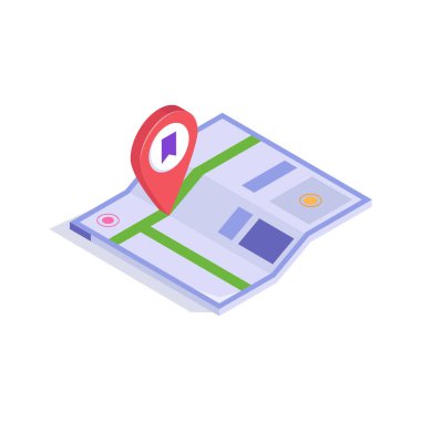 Harita konumunun bu yaratıcı simgesine bir bakın