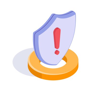 Güvenlik uyarı kalkanı potansiyel bir tehdit ya da hassasiyet gösteriyor.