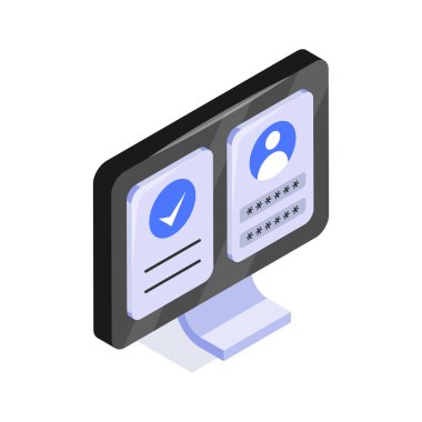 Sistemlere güvenli erişim için kimlik doğrulamasını gösteren ekran