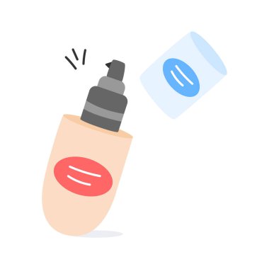 Modern stilde yüz temeli simgesi tasarımı