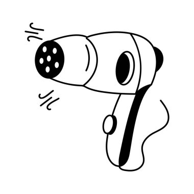 Moda tarzında birinci el saç kurutma makinesi simgesi