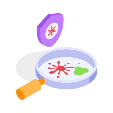 Tanı için incelenen kan örneği olan bir petri kabı.